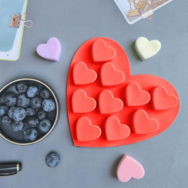 LSLJS 10 Multi-heart Tool Pudding Dessert Tool Cake Decoration Baking Utensils Christmas Tool, Cake Molds