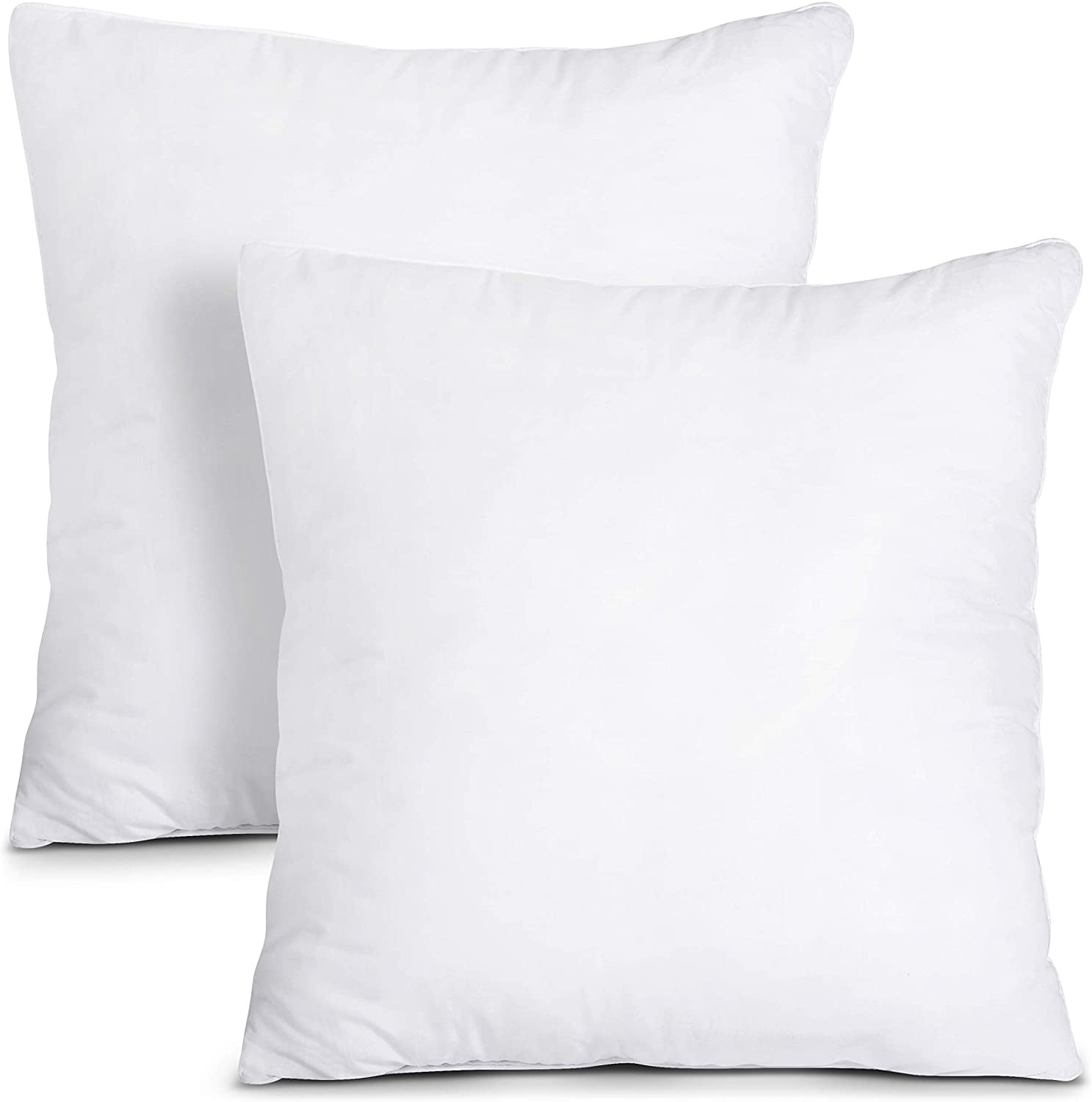 IZO All Supply Square Sham Stuffer Throw Pillow Insert 18 by 18 Inches White 