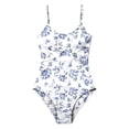 thumbnail image 4 of Shadoumai One Piece Swimsuit for Girls 6 Scalloped Girls Tankini Swimsuit Lightweight Contrast Color Ruffle Bathing Suit with Mesh Cover Ups Swimwear with Cover Up Beach Skirt, 4 of 5