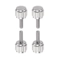 thumbnail image 1 of Unique Bargains 4pcs Ronde Tête Plate Moleté Pouce M2x6mm Main Serrage Vis Filetées Boulons de Bouton pour Vernier Étriers, 1 of 5