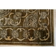 thumbnail image 2 of EORC Brown Handmade Afghan Wool Transitional Turkish Knot Rug, 9'8' x 3'1', 2 of 4