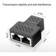 thumbnail image 2 of Adaptateur Répartiteur Port Ethernet LAN CAT6 1 à 2 Double Femelle, 2 of 5