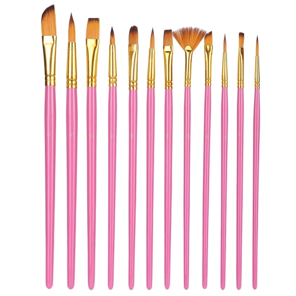 Artist Paint Brush Set, Paint Brushes Set Acrylic Paint Brush Oil Painting Brush Nylon Hair Paint Brushes  For Watercolor For Oil Painting For Acrylic Painting Rose Red,Black,Blue