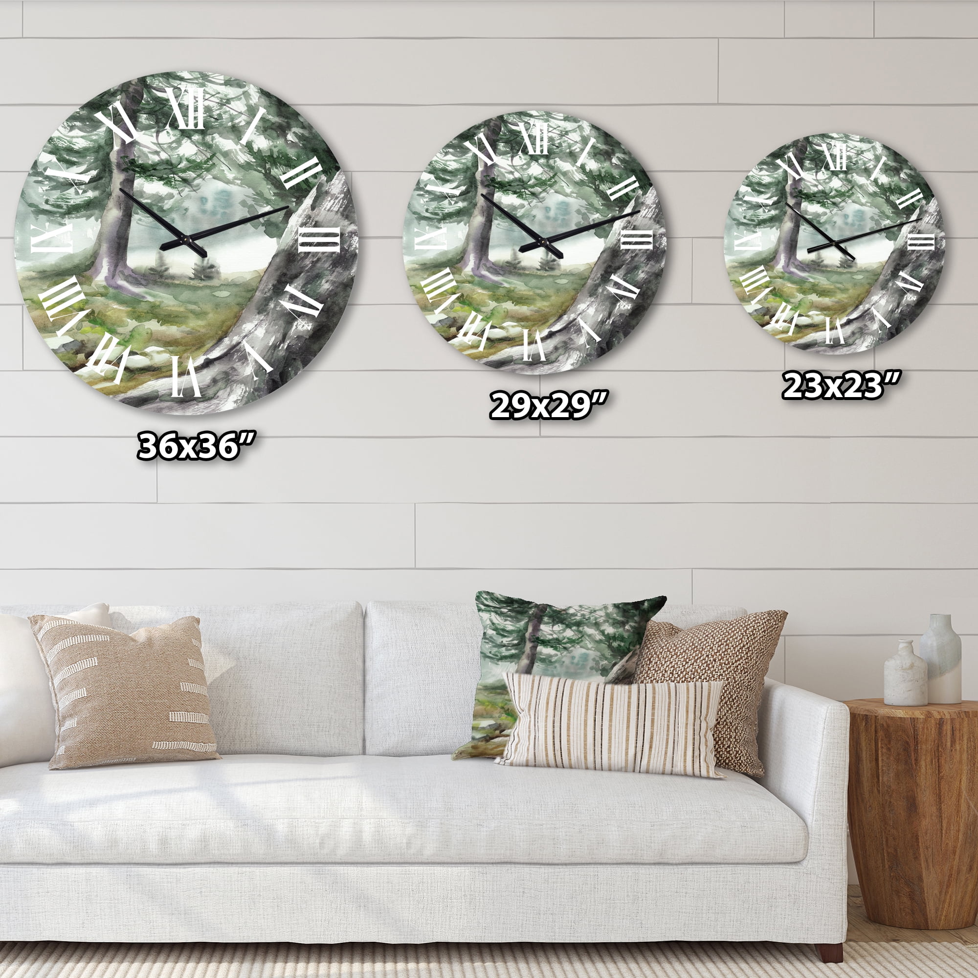 Designart 1 in Quartz Wall Clock