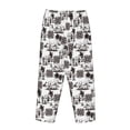 thumbnail image 7 of Fotbe Beach Women's Pajama Pants,Sleepwear Pants,Pj Bottoms Drawstring And Pockets-Small, 7 of 7