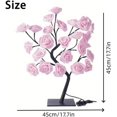 thumbnail image 4 of Rose Flower Tree Lamp with 24 Warm White LED Lights, Detachable Base Simulation Flower Light, USB Powered Multicolor Night Light for Home Bedroom Decor (P-B), 4 of 7