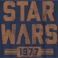 thumbnail image 2 of Boy's Star Wars Vader Striped Logo Graphic Tee Navy Blue X Small, 2 of 4