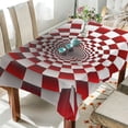 thumbnail image 4 of Ryvnso Funny Geometric Illusion Rectangle Table Cloth Tablecover Dinning Tablecloth 60"x120", 4 of 8
