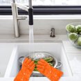 thumbnail image 4 of IDEANATEGRATE 1Par Guantes De Cocina Rosados Para Pelar Papas Y Verduras Con Superficie Antideslizante, 4 of 8