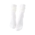 thumbnail image 2 of Dengjunhu 1 Pair Women Socks Solid Color Sweat-absorbent Autumn Winter Japanese Style Good Elasticity Leg Warmers for Daily Wear, 2 of 7