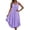 Light Purple, variant on V Neck Ice Silk Dress For Imitation Silk Loungewear Lightweight Night Shirt Women