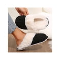 thumbnail image 5 of Women’s Cozy Plush Fleece Lined Slip On Moccasins With Fluffy Detail Non Slip Winter Slippers Featuring Platform Flat Sole, 5 of 7