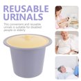 MANLINGDA Plastic Chamber Pot with Lid OdorFree Urine Bucket