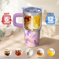 thumbnail image 6 of 20OZ Cute Unicorn Tumbler with Handle and Straw Double Wall Stainless Steel Cup Insulated Travel Mug Keeps Drinks Cold and Hot Great Presents for Women Mom Friends on Birthday Christmas Thanksgiving, 6 of 6