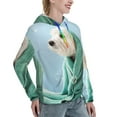 thumbnail image 6 of Daiia Dog Wrapped in Towel Pattern Women's Fashion Hoodies & Sweatshirts with Kangaroo Pocket Hooded Sweatshirt with Eye-catching Drawstrings-XX-Large, 6 of 7