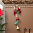 thumbnail image 4 of OEFNTAC Decorations Christmas Hanging Bell Decoration with Velvet Bow and Pine Cones 9.06x7.87in for Tree Scene Decor Christmas Decorations Indoor, 4 of 5
