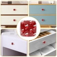 thumbnail image 5 of 4 Pieces Set Drawer Pulls Handle Square Wardrobe Cabinet Knobs with Stainless Steel Screws Furniture Kitchen Decor, 5 of 5