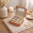 thumbnail image 4 of Hives & Honey Mya Adult Women's Travel Jewelry Case - Coral, 4 of 8