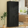thumbnail image 2 of Richya Tall Kitchen Pantry Storage Cabinet with Doors and Drawer,Modern Kitchen hutch Cupboard Food Pantry Cabinet,Black, 2 of 10