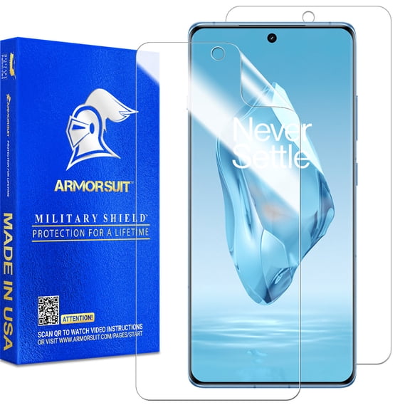 ArmorSuit 2 Pack for OnePlus 12R Screen Protector (6.78") Case Friendly MilitaryShield HD Clear Film - Made in USA