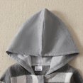 thumbnail image 5 of Gerichy Toddler Baby Boy Clothes Fall Winter Outfit, Toddler Baby Boy Fall Winter Outfit Vintage Plaid Hoodie Jacket Shirts Pants Set 2 Piece Sweatsuit Tracksuit, 5 of 9