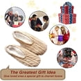 thumbnail image 5 of 1Pairs Womens Thick & Warm Slipper Socks with Non Slip Grippers - House Socks -beige, 5 of 5