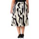 thumbnail image 4 of Faldas de mujer de tallas grandes Agnes Orinda, con estampado, plisadas, de cintura alta, casuales de verano, falda midi en A, 3X negra, 4 of 8