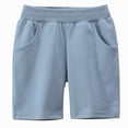 thumbnail image 4 of NOLDARES Baby boy Toddler Cotton Shorts Baby Pull-on Shorts with Drawstring Soft Summer Clothes for Daily Wear(Sky Blue,8-9 Years), 4 of 4