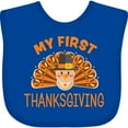 thumbnail image 3 of Inktastic Cute Turkey My 1st Thanksgiving Boys or Girls Baby Bib, 3 of 4