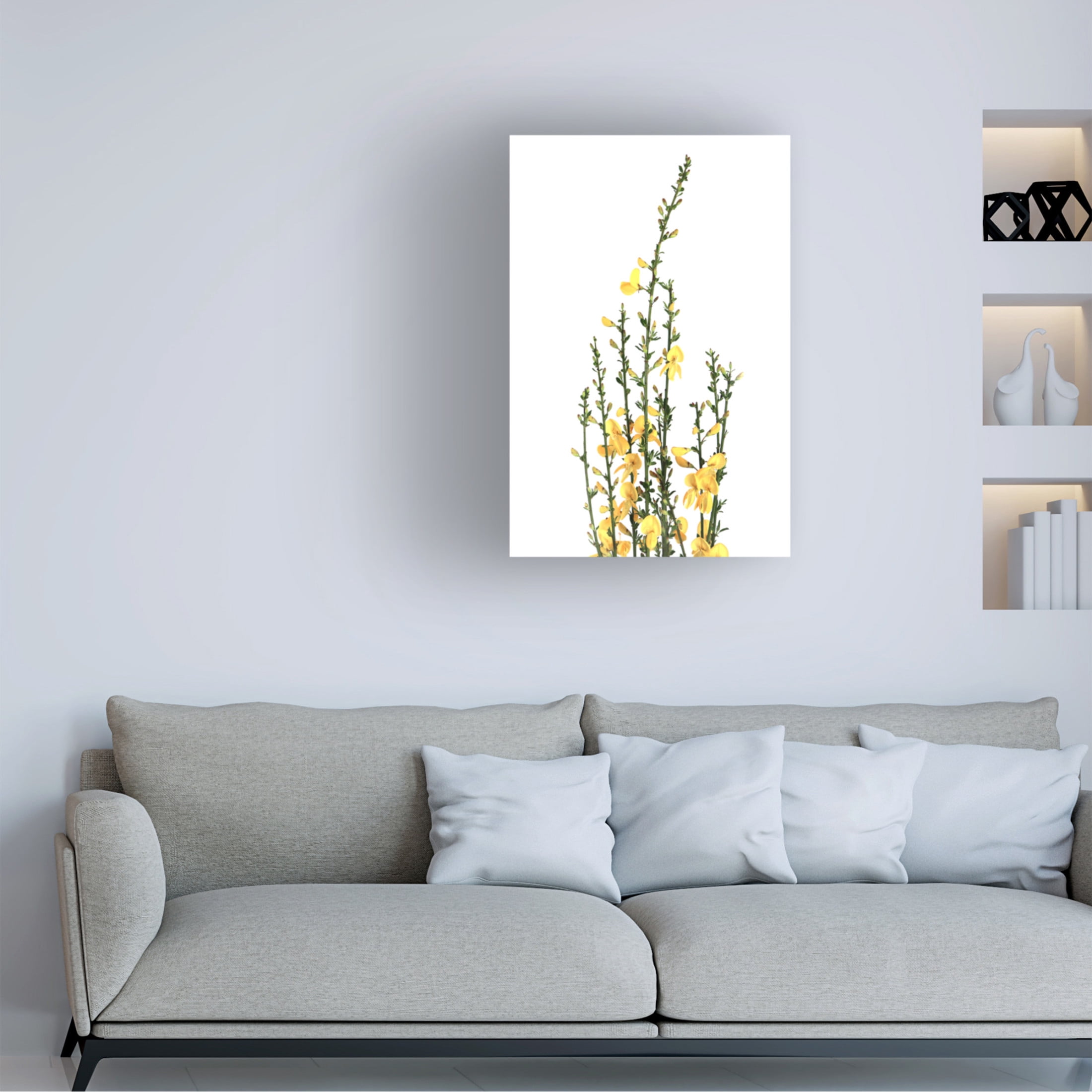 Trademark Fine Art Rosana Laiz Blursbyai Yellow blooms Canvas Wall Art