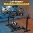 thumbnail image 2 of VEVOR Simulateur de Course Cockpit Hauteur Réglable avec Support de Volant pour Logitech G25, G27, G29, G920 Volant et Pédales Non Inclus, 2 of 9