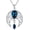 09_ Simulated Sapphire (Dark Blue), variant on Sterling Silver Celtic Crescent Moon Goddess Pendant Irish Good Luck Necklace with Birthstone Crystal, Celtic Moon Jewelry Gift for Women Mom Wife