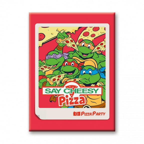 Teenage Mutant Ninja Turtles Say Cheesy Pizza Party Magnet