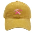 thumbnail image 1 of Cancer Awareness Ribbon Embroidered Baseball Cap Unisex Adjustable Hat for Outdoor Sports Daily Wear Hop Fashion, 1 of 4