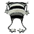 thumbnail image 4 of RUTAYY Women's Halloween Earflap Hat Star Stripes Winter Knitted Party Hats Black, 4 of 4