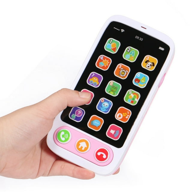 EGNMCR Smart Cellphone Toy Kids Learning Mobile Phone Electric Music Sound Educational Machine Child Birthday Gift Early Education Machine Birthday Gifts for Kids