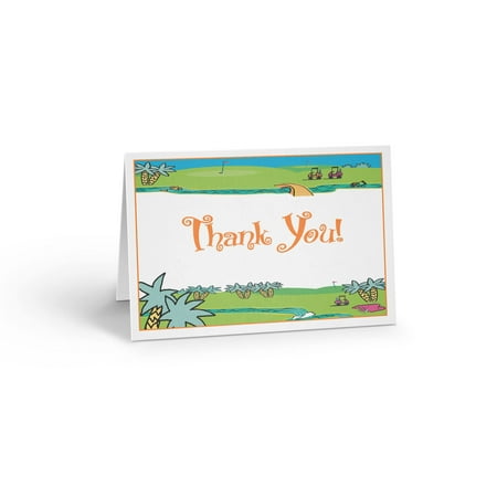 Stonehouse Collection | Golf Thank You Note Card | 10 Tropical Golfing Boxed Notes | Golfing Gifts