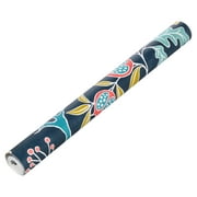 NuWallpaper Groovy Garden Navy Vinyl Peel And Stick Wallpaper, 216-in by 20.5-in, 30.75 Sq. ft. 1 count