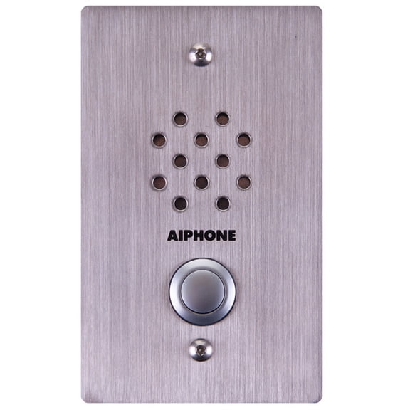 Aiphone LE-SS-1G Flush Mount 1-Gang Audio Sub Station Stainless Steel