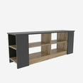 thumbnail image 5 of Space 55'' Modern TV Stand Console Table Entertainment Center for Up to 65'' TVs Black Walnut Finish, 5 of 6