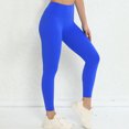 thumbnail image 5 of Maoxin Yoga Pants Women Women Patchwork High Waist Stretch Strethcy Fitness Leggings Yoga Pant Workout Leggings Blue L, 5 of 7
