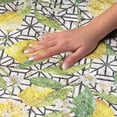 thumbnail image 3 of Addison Rugs Dream Shag Premium Machine Washable Transitional Lemons Yellow Round Rug, 8' x 8', 3 of 8