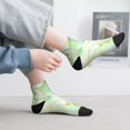 thumbnail image 2 of Pofeuu Green And Gold Abstract Marble Print 30cm Socks, Adult Running Hiking Socks for Youth and Adult, 2 of 7