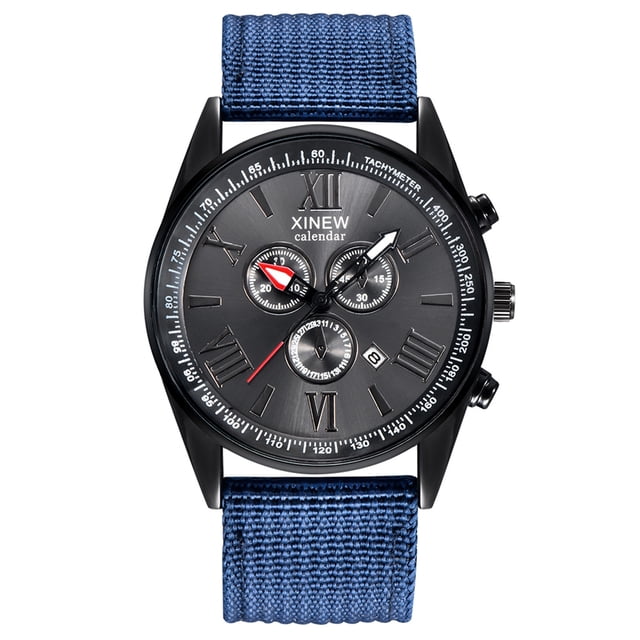 Outdoor Mens Date Stainless Steel Military Sports Analog Quartz Wrist Watch