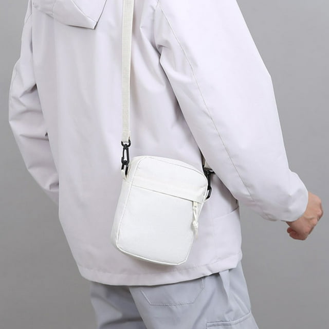 Crossbody Chest Bag with Multiple Zippered Pockets for Sports and Daily Use