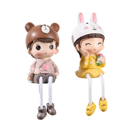 

2 Pcs 1 Pair for Doll Ornament Cotton Rope Hanging Feet Lively Interesting Shape