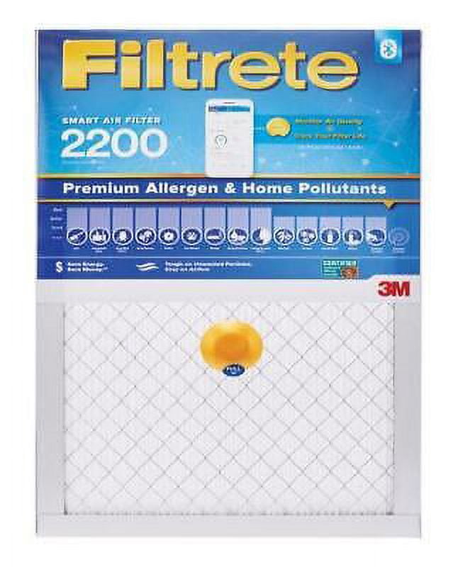 3M Filtrete 20 in. W X 30 in. H X 1 in. D Fiberglass 13 MERV Pleated Smart Air Filter (Pack of 4)