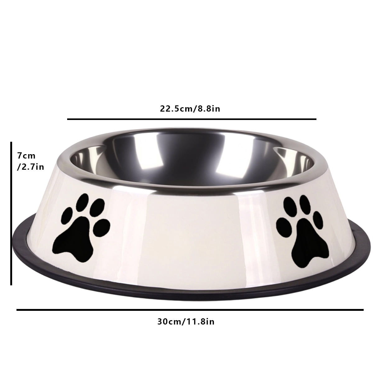 BLRTUN 2-Pack Stainless Steel Dog Bowls Set, Non-Slip Stackable Food & Water Dishes for Pets Beige-50oz(6cups)