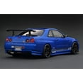 thumbnail image 2 of Ignition-Model Nissan Skyline GT-R R34 (BNR34) Top Secret 34GT-R RHD Blue Metallic 1:18, 2 of 11