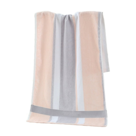 Soft Absorbent Striped Towel - Versatile and High-Quality for Home, Gym, Beach, and Spa